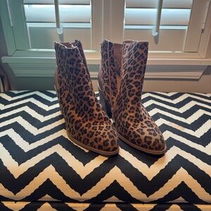 Very Volatile Leopard Print Ankle Boot